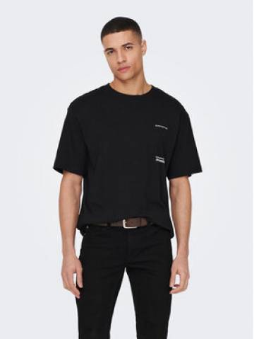 Only & Sons Футболка 22025268 Чорний Relaxed Fit Only & Sons Футболка 22025268 Чорний Relaxed Fit