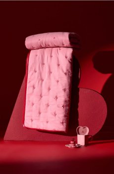 Покривало - пастельний рожевий