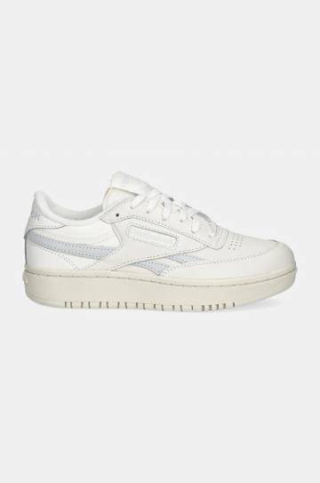Кожаные кроссовки Reebok Classic Club C Double Revenge цвет бежевый 100201132 Кожаные кроссовки Reebok Classic Club C Double Revenge цвет бежевый 100201132