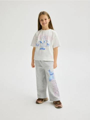 Reserved - GIRLS` TROUSERS - світло-сірий - 728EG-09M Reserved - GIRLS` TROUSERS - світло-сірий - 728EG-09M