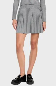 Женская серая плиссированная юбка Серый M Guess W5BD1O.Z2YK2;H91I
