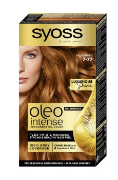 Безаммиачная стойкая краска для волос SYOSS Oleo Intense с маслом-активатором 7-77 Яркий медный, 115 мл