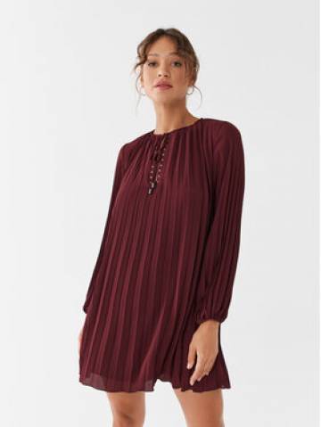 Liu Jo Повсякденна сукня MF3399 T0414 Бордовий Relaxed Fit Liu Jo Повсякденна сукня MF3399 T0414 Бордовий Relaxed Fit