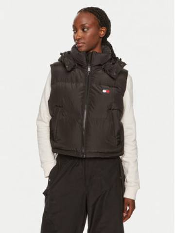 Tommy Jeans Безрукавка Alaska DW0DW18611 Чорний Cropped Fit Tommy Jeans Безрукавка Alaska DW0DW18611 Чорний Cropped Fit