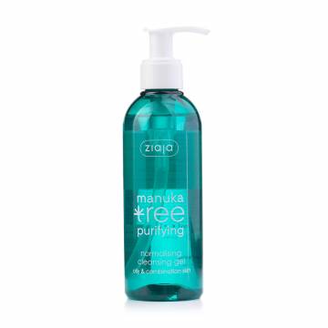 Гель для лица Ziaja Manuka Tree Purifying Normalising Cleansing Gel очищающий Листья мануки, 200 мл Гель для лица Ziaja Manuka Tree Purifying Normalising Cleansing Gel очищающий Листья мануки, 200 мл