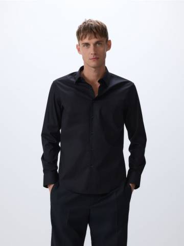 Reserved - Сорочка slim fit із високим вмістом бавовни - чорний - 7435Z-99X Reserved - Сорочка slim fit із високим вмістом бавовни - чорний - 7435Z-99X