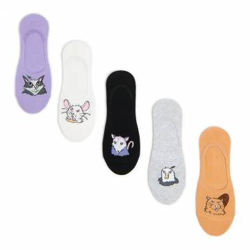 Cropp - Шкарпетки з принтом, 5 пар - різнобарвний