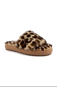 Шерстяные тапочки Emu Australia Mckay Leopard