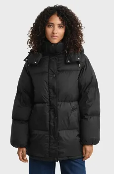 Женский черный пуховик LENGTH Черный XS Gant 4700400