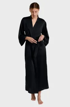 Женский черный халат RENY Черный M Etam 6554367