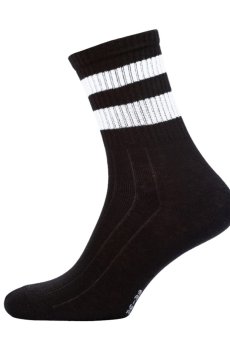 Носки женские Siela RT1322-057 высокие, полоски, черные, размер 39-42