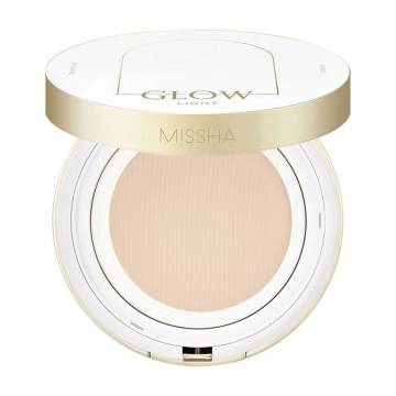 Тональный кушон-основа для лица Missha Glow Cushion, SPF 45, 21P Fair, 14 г Тональный кушон-основа для лица Missha Glow Cushion, SPF 45, 21P Fair, 14 г