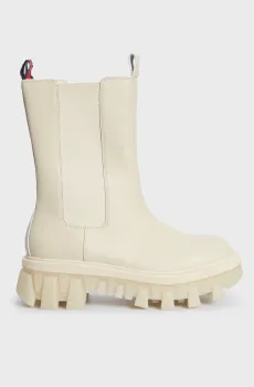 Женские белые кожаные челси TJW TRANSLUCENT CHUNKY BOOT Белый 37 Tommy Jeans EN0EN02196