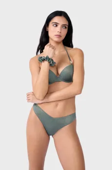 Женские зеленые трусики от купальника LUMINEUX Зеленый S Etam 6552080