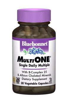 Мультивитамины Bluebonnet Nutrition MultiONE с железом, 30 гелевых капсул