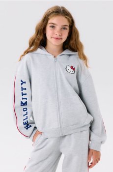 Худі на блискавці Hello Kitty - сірий