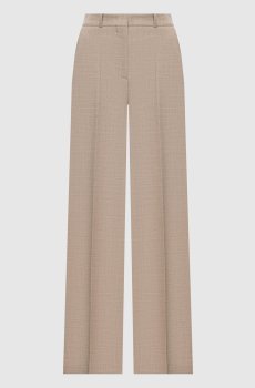 Бежевые брюки Hawley из шерсти
