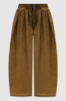 Коричневые кюлоты с винтажным эффектом