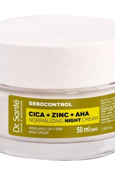 Нормализующий ночной крем для лица Dr. Sante Sebocontrol Cica + Zinc + AHA Normalizing Night Cream, 50 мл