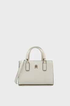 Женская белая сумка DAILY MINI TOTE MONO Белый ONESIZE Tommy Hilfiger AW0AW18416
