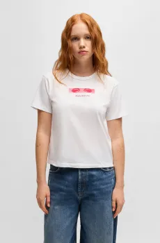 Женская белая футболка Белый XS HUGO 50534246;100