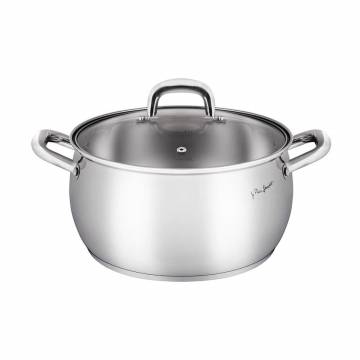 Кастрюля Lamart Shape со стеклянной крышкой, диаметр 24 см, 6 л (LT1162)