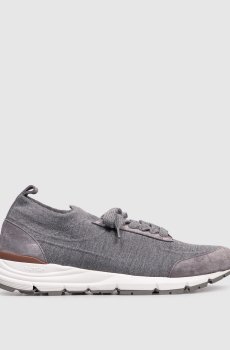 Серые кроссовки с шерстью