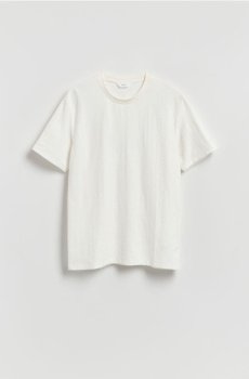 Reserved - Структурована футболка regular - білий - 459IW-00X