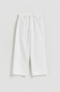 Reserved - Джинси широкого крою - білий - 862JH-00J
