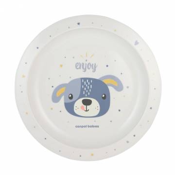 Тарелка Canpol Babies Cute Animals пластиковая, с рисунком, от 9 месяцев, голубая (4/411_blu2) Тарелка Canpol Babies Cute Animals пластиковая, с рисунком, от 9 месяцев, голубая (4/411_blu2)