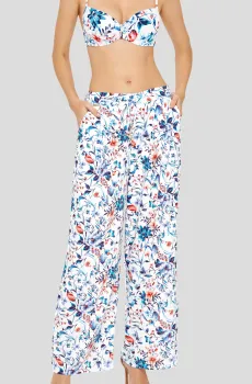 Женские белые брюки Белый L MARC&ANDRE PA20-01-2001