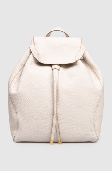 Белый кожаный рюкзак Violette с логотипом