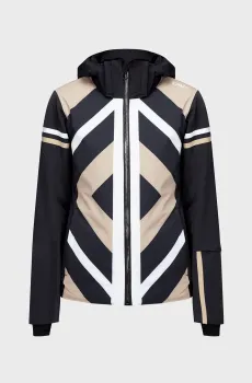Женская черная лыжная куртка с узором Черный 34 CMP 32W0256-04UM