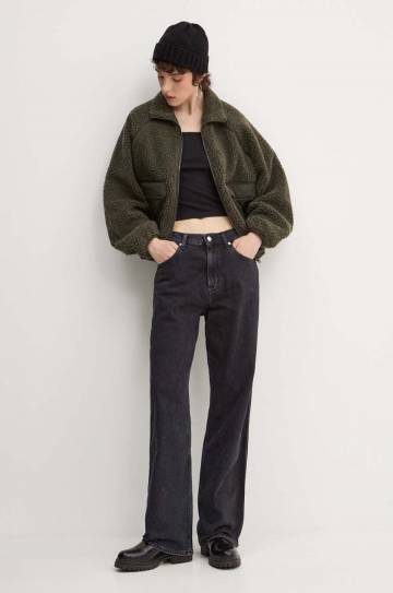 Куртка Tommy Jeans женская цвет зелёный переходная DW0DW18303 Куртка Tommy Jeans женская цвет зелёный переходная DW0DW18303