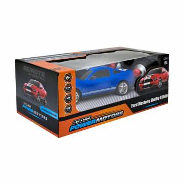 Автомодель Powermotors Ford Mustang Shelby GT 500 1:24, на радиоуправлении, 19*8*4 см, синяя, от 6 лет (PM2405 BLUE) Автомодель Powermotors Ford Mustang Shelby GT 500 1:24, на радиоуправлении, 19*8*4 см, синяя, от 6 лет (PM2405 BLUE)