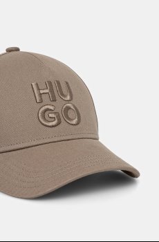 Хлопковая кепка HUGO Jude-Stacked
