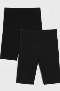 Байкерські шорти 2 pack - чорний