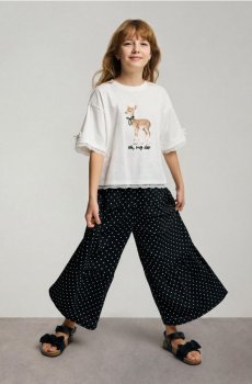 Reserved - Брюки в горошек - чорний - 150KU-99X