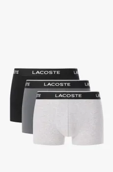 Мужские трусы (3 шт) Серый M Lacoste 5H13002IX