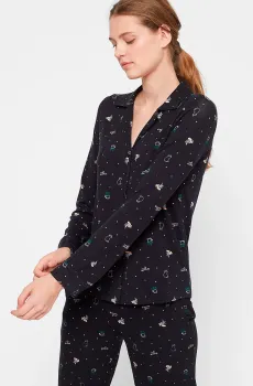 Женская черная рубашка GABRIEL Черный M Etam 6509329