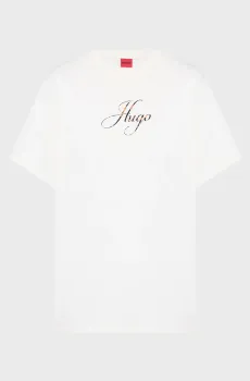 Женская белая футболка Белый XS HUGO 50560566;102