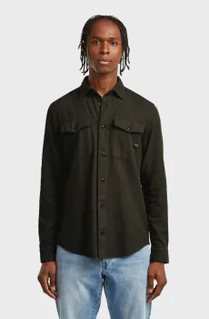 Мужская темно-серая рубашка Marine Серый S G-Star RAW D24963,D454