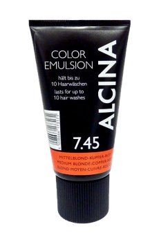 Уценка! Оттеночная эмульсия для волос Alcina Color Emulsion 7.45 Medium Blonde Copper Red, 150 мл