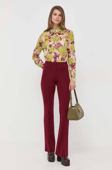 Рубашка Pinko женская цвет зелёный regular классический воротник Рубашка Pinko женская цвет зелёный regular классический воротник