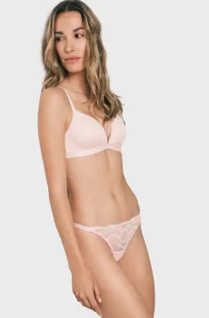 Женский пудровый бюстгальтер Charming Розовый 75B womensecret 4024231