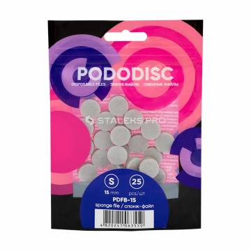 Сменные спонж-файлы для педикюрного диска Staleks PRO Expert Pododisc S, 15 мм, 25 шт (PDFB-15) Сменные спонж-файлы для педикюрного диска Staleks PRO Expert Pododisc S, 15 мм, 25 шт (PDFB-15)