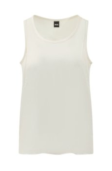 White Scoop Neck Tank Top