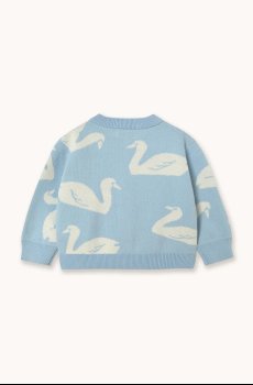 Детский хлопковый кардиган Tinycottons BIG SWANS BABY CARDIGAN