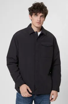 Мужская черная рубашка-пальто Черный M HUGO 50549077;001