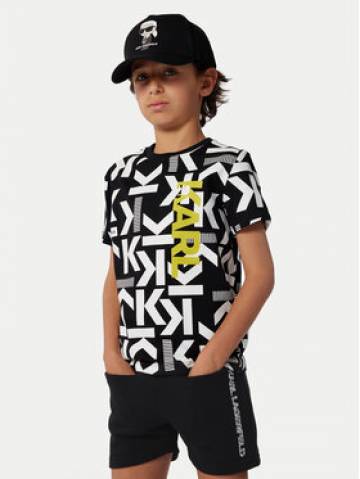 Karl Lagerfeld Kids Спортивні шорти Z30025 S Чорний Regular Fit Karl Lagerfeld Kids Спортивні шорти Z30025 S Чорний Regular Fit